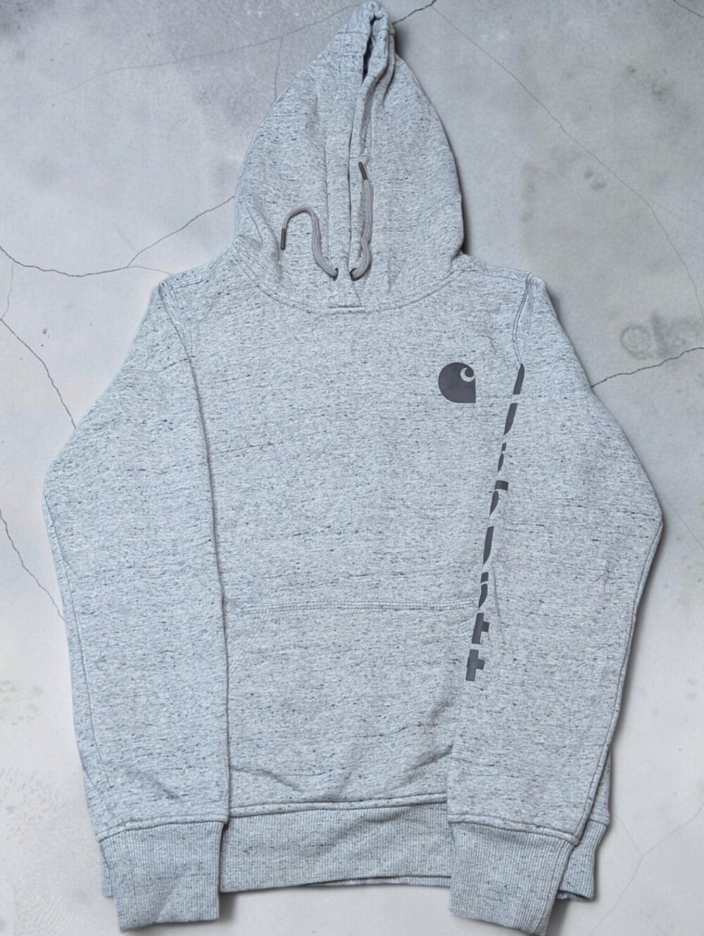 Carhartt Workwear Relaxed Fit Gray Pullover Hooded Sweatshirt Size Mens XS